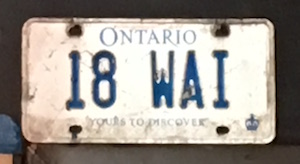 The Central License Plate