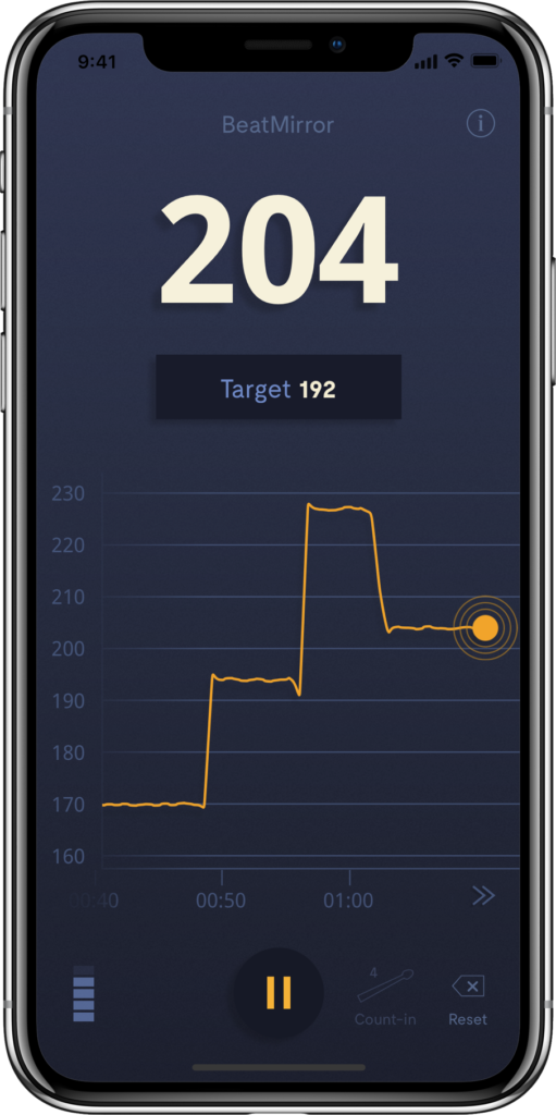Beat Mirror: Tempo Detection for Drummers