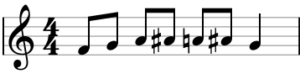Scale with Accidentals (F Major)
