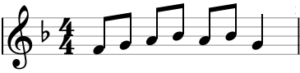Scale with Key Signature (F Major)